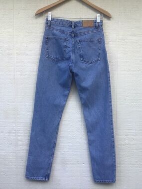 Monki Kimono high rise relaxed fit denim cotton jeans